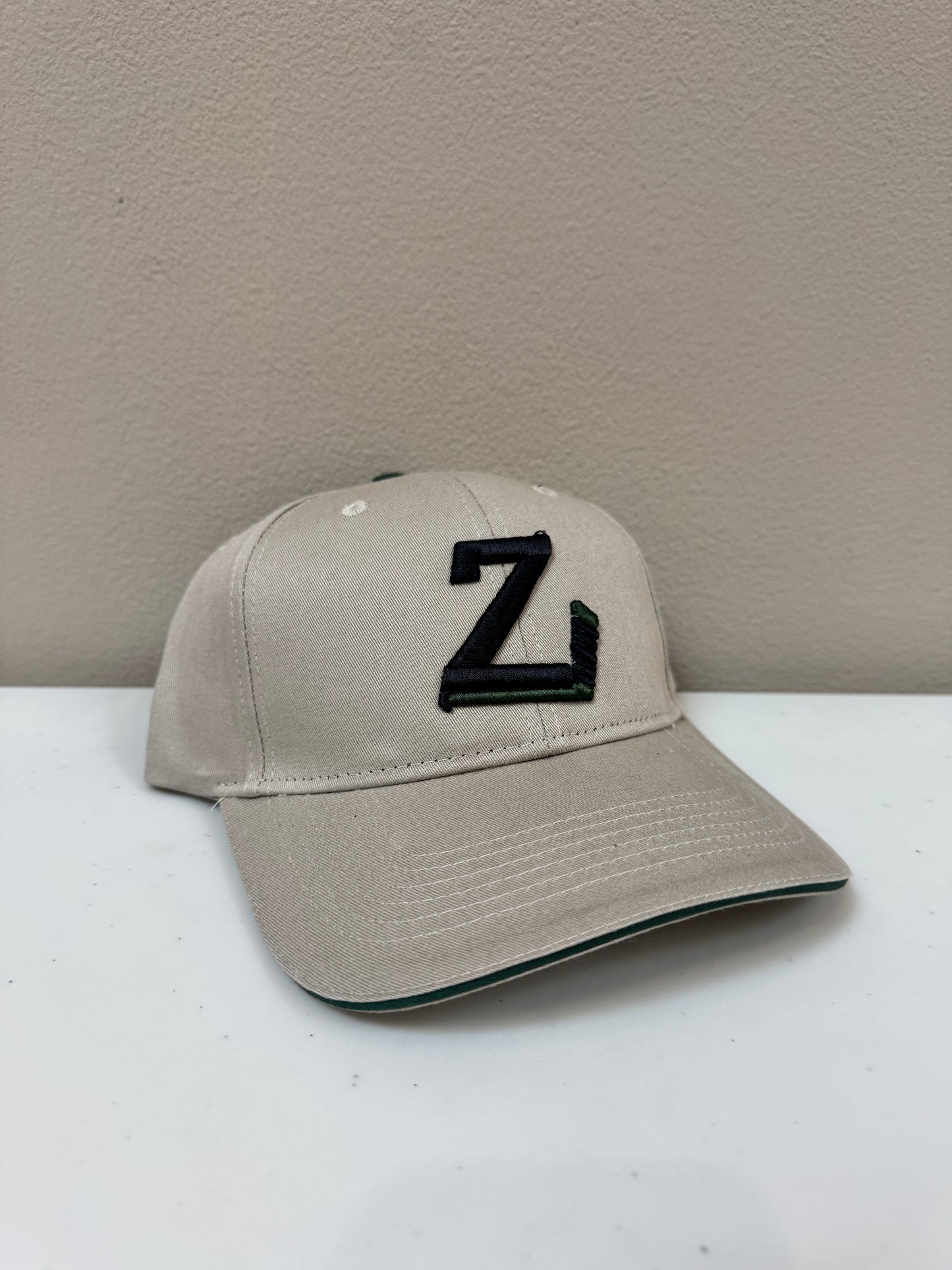 Tan Military Z logo Hat