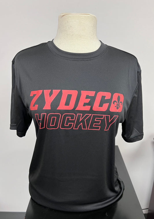 Zydeco Hockey Black & Red Drifit