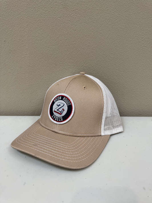 Tan Trucker with Circle Patch
